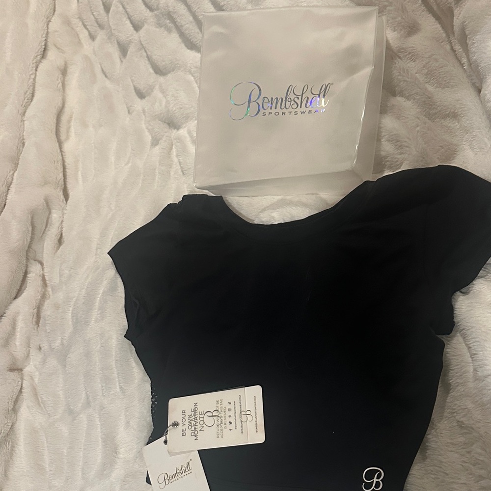 Bombshell Sportswear Black Crop Top